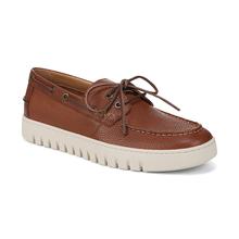 Women's Uptown Boat with Arch Support in Tan Leather, Size 9 by Vionic in Spring TX