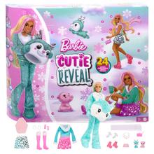 Barbie Cutie Reveal Advent Calendar With Doll & 24 Surprises by Mattel