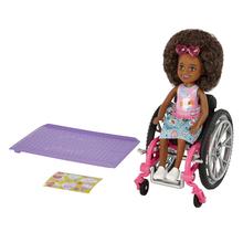 Barbie Chelsea Wheelchair Doll Brown Hair by Mattel