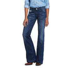 Women's Trouser Mid Rise Stretch Reverse Sparrow Boot Cut Jean