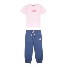 Kids' Stacked Logo T-Shirt and Jogger Set by New Balance