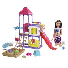 Barbie Skipper Babysitters Inc Climb 'N Explore Playground Dolls And Playset by Mattel