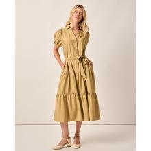 Womens Lorelai Button Up Tiered Maxi Dress by Johnnie-O