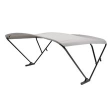 SureShade Pontoon Power Bimini Top - Black Anodized Frame, Grey Fabric #2024050706 by LIPPERT in Appleton WI