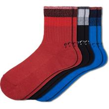 Socks Stripe Ankle 3-Pack BCb/Ppr by Crocs