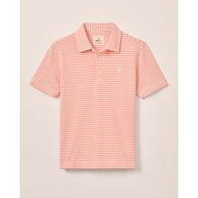 Mens Hunter Jr. Striped Mesh Performance Polo by Johnnie-O in Dardanelle AR