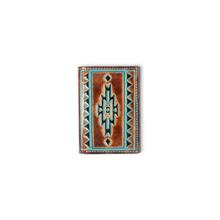 Mens Southwest Outline Trifold Wallet