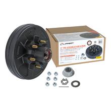 Lippert 12" Brake Drum Hub Complete Kit with Installed Bearings - 6 on 5.5", 1/2" Stud, 6,000-lb. Axles #2024013262 by LIPPERT