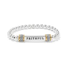 Meridian Faithful Two Tone Stretch Bracelet by Brighton