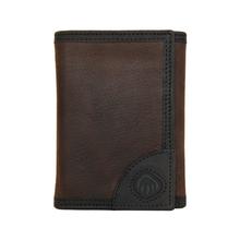 Men's I-90 DuraShock Trifold Wallet Black/Brown by Wolverine in Durham NC