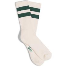 Cotton Socks Midweight Crew - Natural/Green by Danner