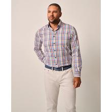 Mens Tucked Cotton Blend Button Up Shirt - Dartmouth by Johnnie-O