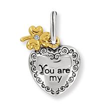 Lucky Twirl Heart Charm by Brighton