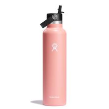 24 oz Standard Mouth with Flex Straw Cap - Grapefruit by Hydro Flask