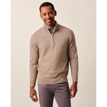Desmond Plaited Cotton Blend 1/4 Zip Sweater by Johnnie-O