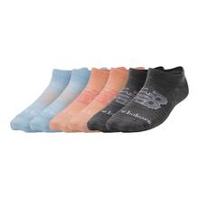 Unisex Kids Flat Knit No Show Socks 6 Pack