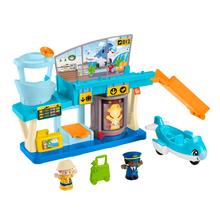 Fisher-Price Little People Everyday Adventures Airport Toddler Playset, Airplane & 3 Play Pieces