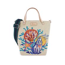 Sea Sand Sun Embroidered Medium Messenger Bag by Brighton