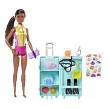 Barbie Marine Biologist Doll And Playset (Dark Skin Tone) by Mattel
