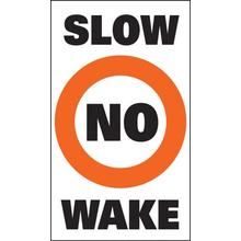 Taylor Made Sur-Mark Buoy Label - Slow No Wake, 13" x 24" by LIPPERT in Soldotna AK