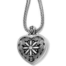 Floral Heart Locket Necklace by Brighton in Manasquan NJ