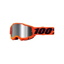 Accuri 2 Goggle Neon Orange - Mirror Silver Lens by 100percent Brand in Grafton WI