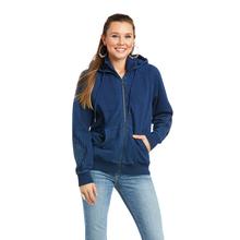 Women's Knit Denim Full Zip Sweatshirt by Ariat