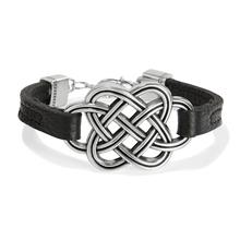 Interlok Trellis Leather Bracelet