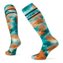 Women's Ski Tie Dye Print Over The Calf Socks by Smartwool in Indianapolis IN