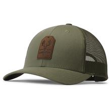 Whitetail Leather Patch Trucker Loden