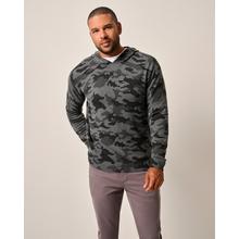 Mens Neil Cotton Blend Camo Sweater Hoodie