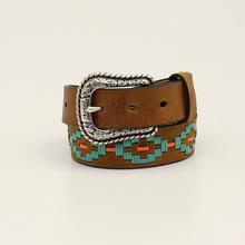 Turq diamond embossed belt by Ariat