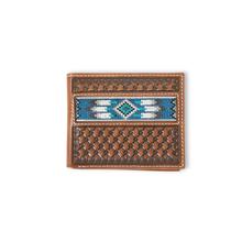 Mens Southwest Inlay Bifold Wallet