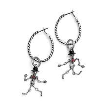 Mr. Bones Hoop Earrings by Brighton