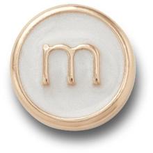 Tiny Pearlized Letter M