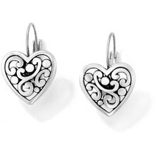 Contempo Heart Leverback Earrings by Brighton in La Habra CA