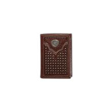 Men's Lattice embossed trifold wallet by Ariat in South Sioux City NE