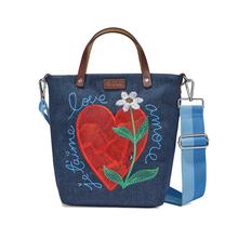 Amoreheart Embroidered Medium Messenger Bag by Brighton in Boulder CO