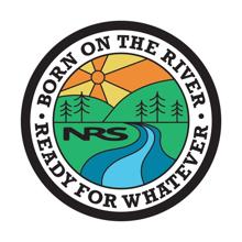 Born on the River/Summer Camp Sticker by NRS in Squamish British Columbia