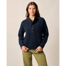 Womens Kerrigan Cashmere Blend Henley Sweater