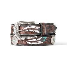 Women's Turquoise Burst Concho Belt by Ariat in Durham NC