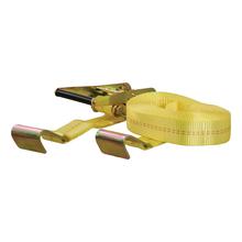 CURT 27' Yellow Cargo Strap with Flat Hooks (3,333 lbs.) by LIPPERT