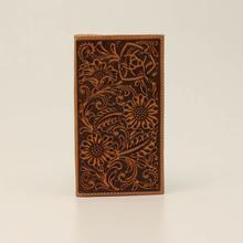 Men's Floral embossed rodeo wallet