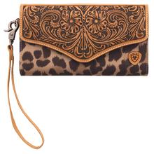 Women's Leopard clutch wallet by Ariat