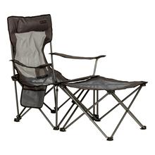 Sun Soaker Vented Reclining Camping Chair with Footrest - Dark Grey by LIPPERT in Palmyra PA