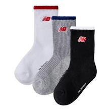 Unisex Kids Patch Logo Midcalf Socks 3 Pack by New Balance in Curno BG