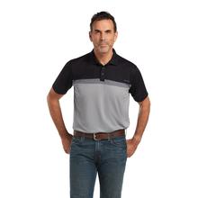 Men's Color Block Fitted Polo