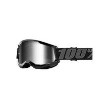 Strata 2 Goggle Black - Mirror Silver Lens by 100percent Brand in Grafton WI