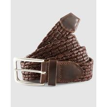 Mens Tessuto Stretch Leather Belt by Johnnie-O in Spring TX
