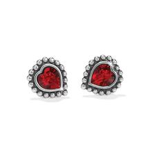 Shimmer Heart Mini Post Earrings